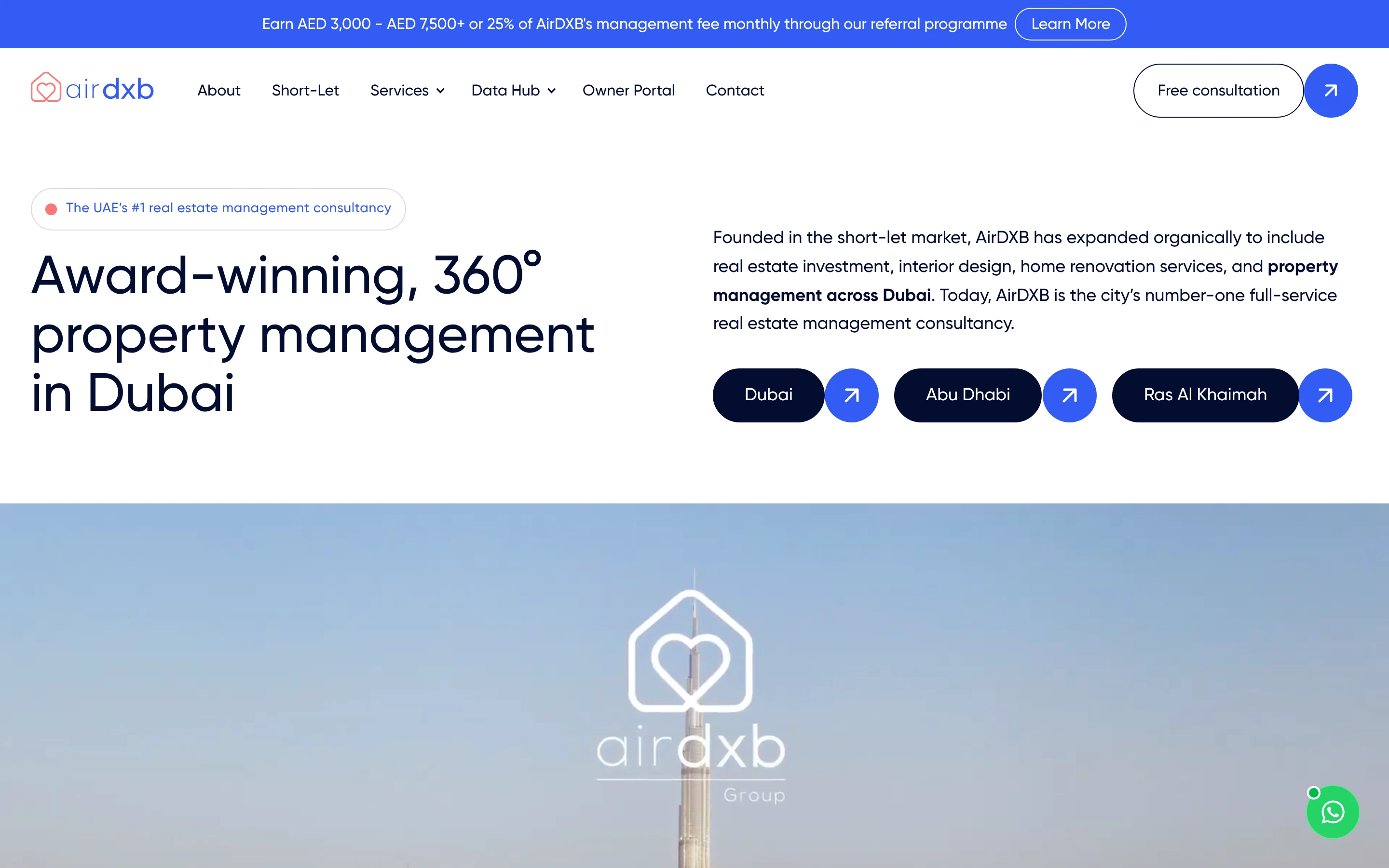 AirDXB — Property Management Website