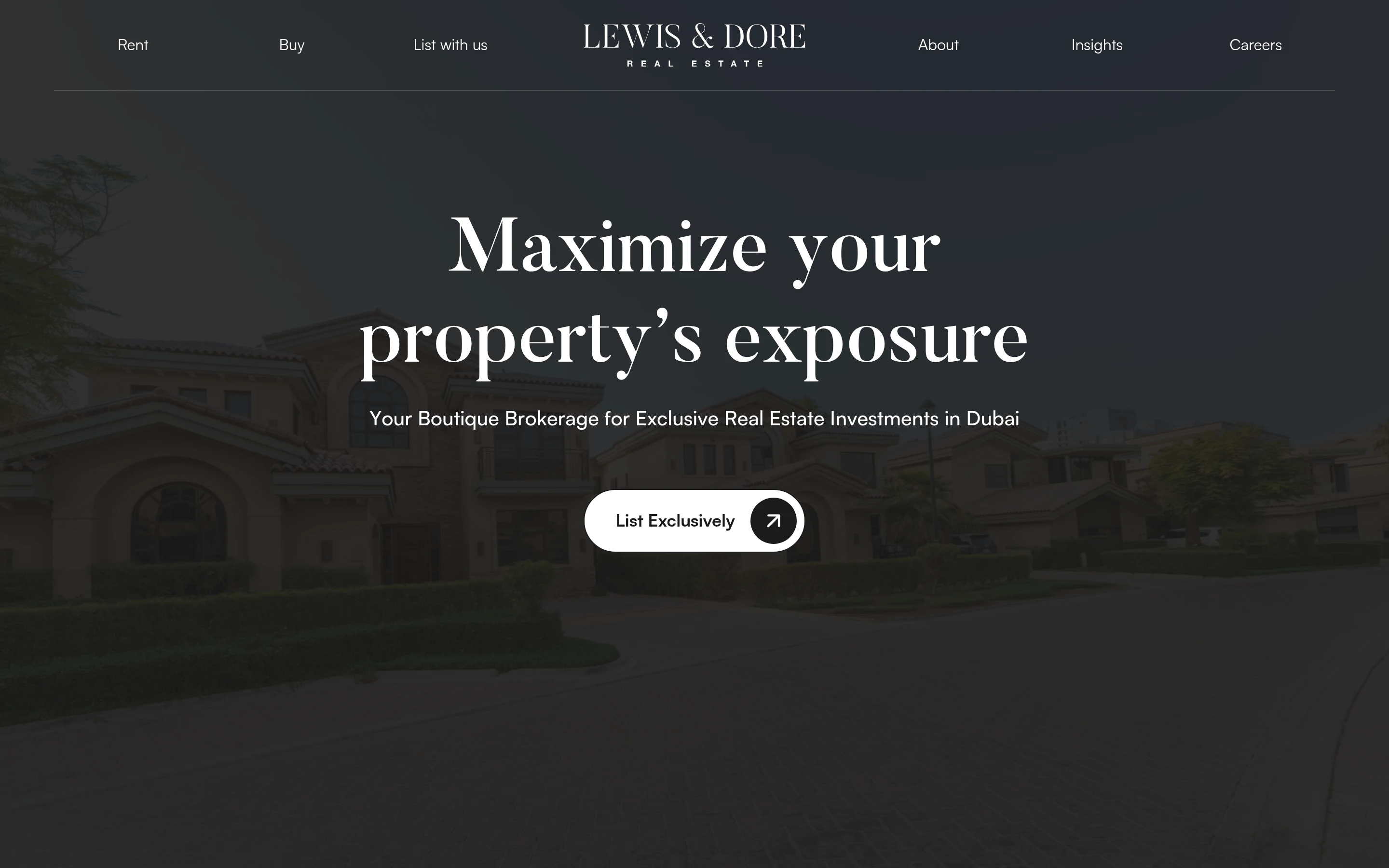 Lewis & Dore — Boutique Brokerage Website
