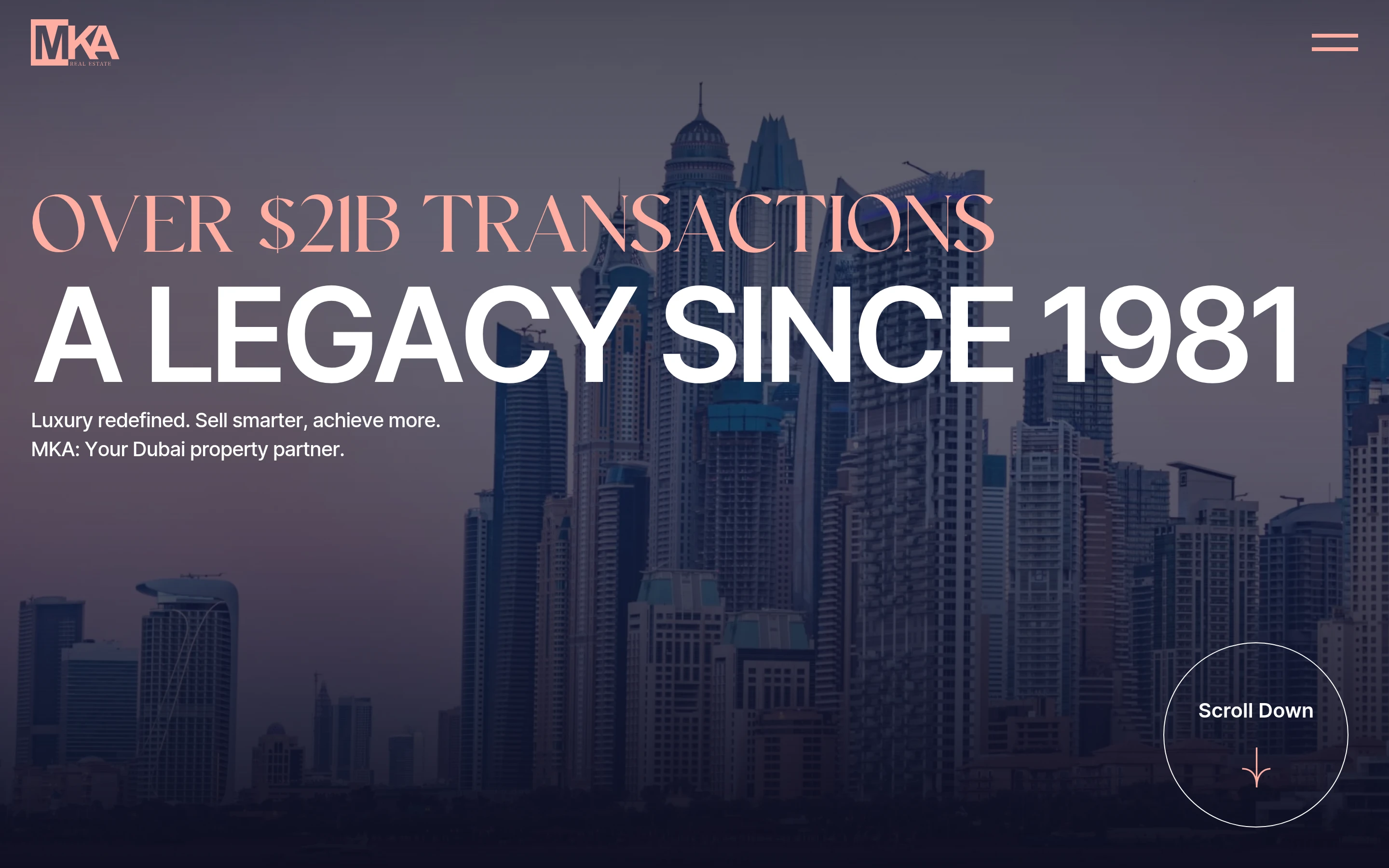 MKA Real Estate — Luxury Brokerage Website